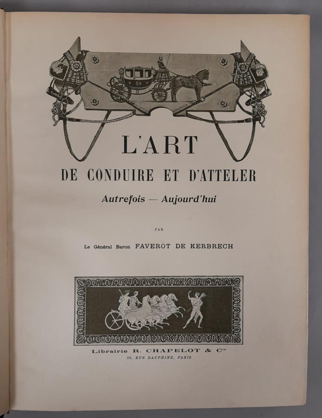Magnifique reliure en plein cuir : sur le premier plat armoiries nobles en or et à sec encadrées de deux filets, titre doré sur le dos à 5 nerfs, riche frise dorée encadrant les contreparties ; reliure en bon état : quelques légères marques de