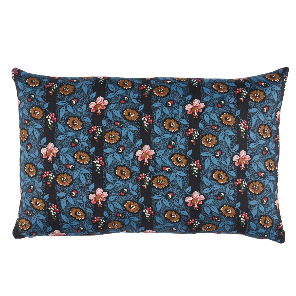 LaRue Stripe Pillow in Midnight 16 x 12" For Sale