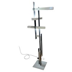 LAS Floor Lamp by Mist-O for Oluce Black/Grey