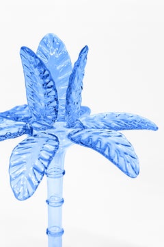 Las Palmas, Contemporary Blown Glass Candlestick by Vito Nesta