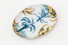 Las Palmas, Contemporary Decorated Porcelain Tray Design by Vito Nesta