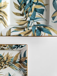 Las Palmas, Contemporary Porcelain Pocket Emptier, Two Sizes, by Vito Nesta