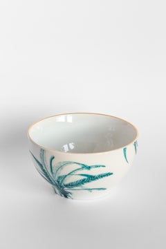 Las Palmas, Sechs Contemporary Porzellanschalen mit dekorativem Design