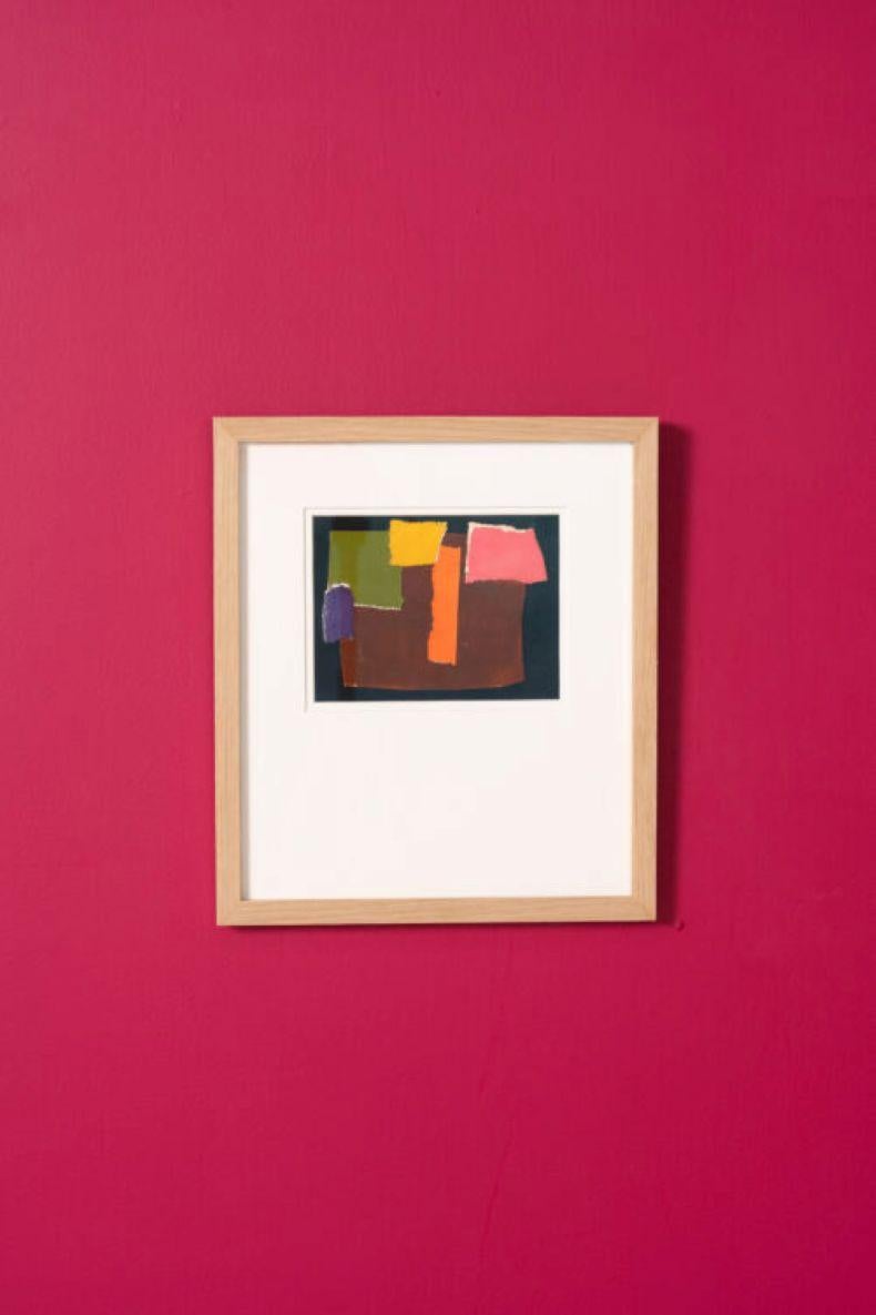 Gouachen und Collagen auf Papier (16 x 12 cm).