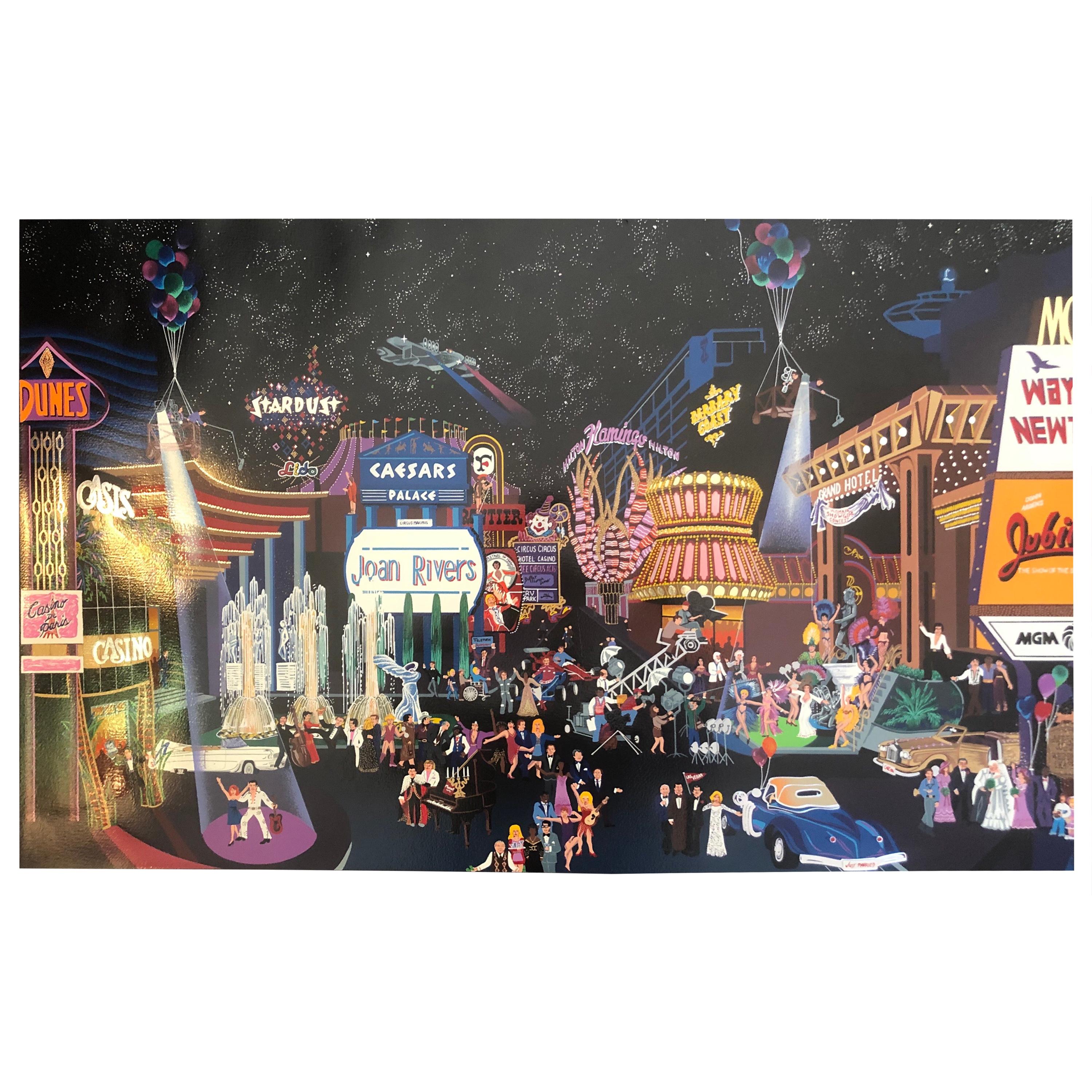 "Las Vegas 1983" Serigraph by Melanie Taylor Kent