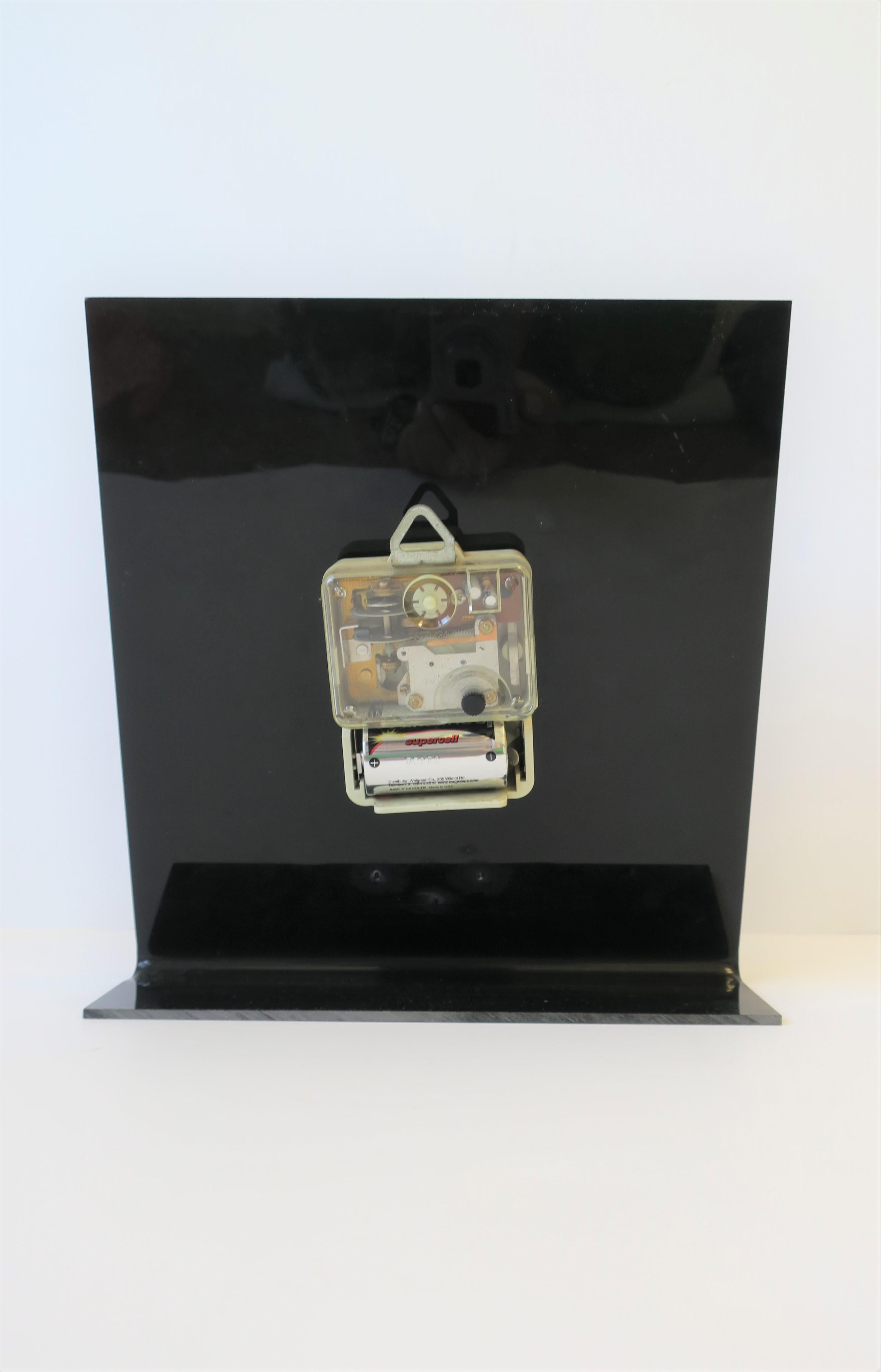 Brass Las Vegas Acrylic Clock