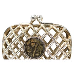 Las Vegas Coin Chip Souvenir Metal Vintage Mini Clutch