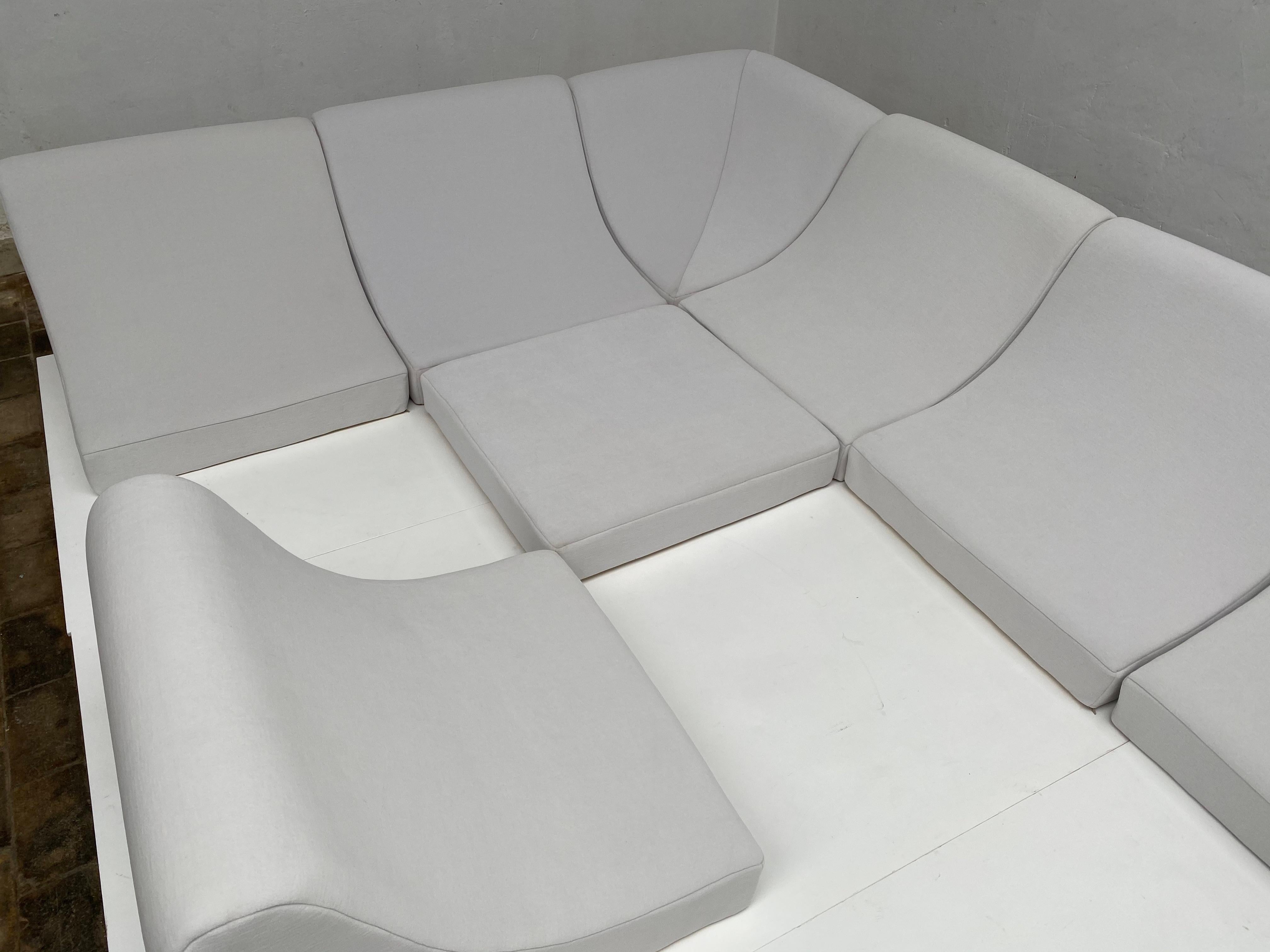 Space Age Las Vegas Custom Ordered 'Pool' Modular Sofa, by Colani including Reupholstery