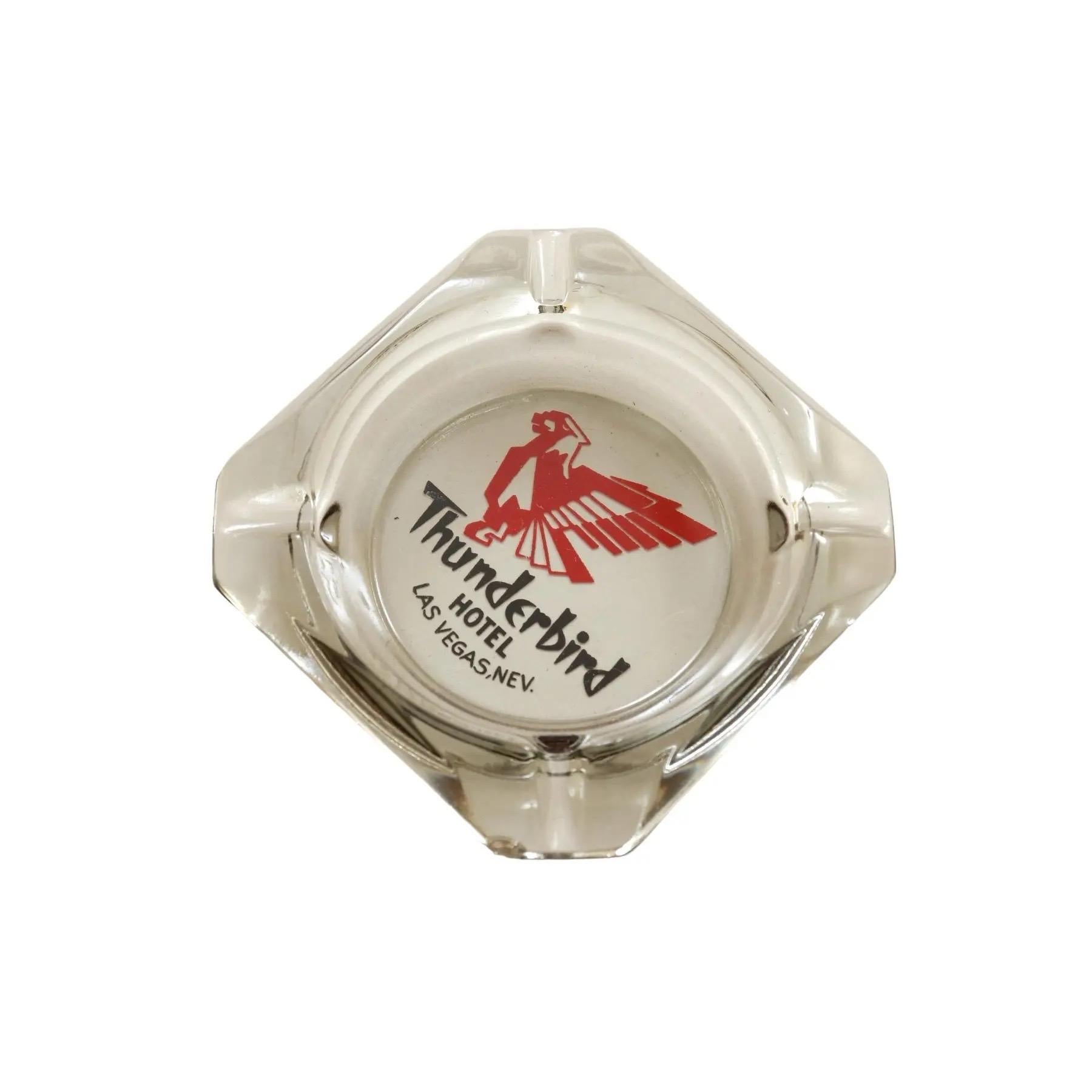 20th Century Las Vegas Hotel Glass Ashtrays - Set of 2 For Sale