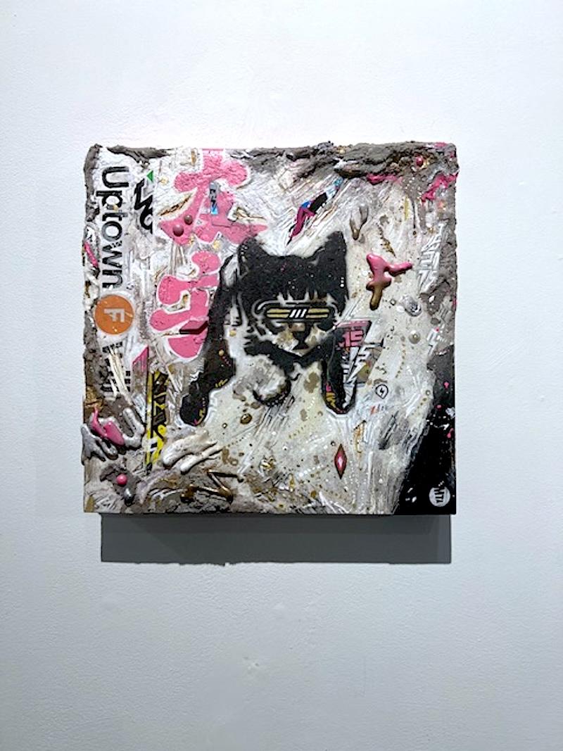 Animal Painting de Lasercats - contemporáneo lasercat animal pop art street art metro NYC