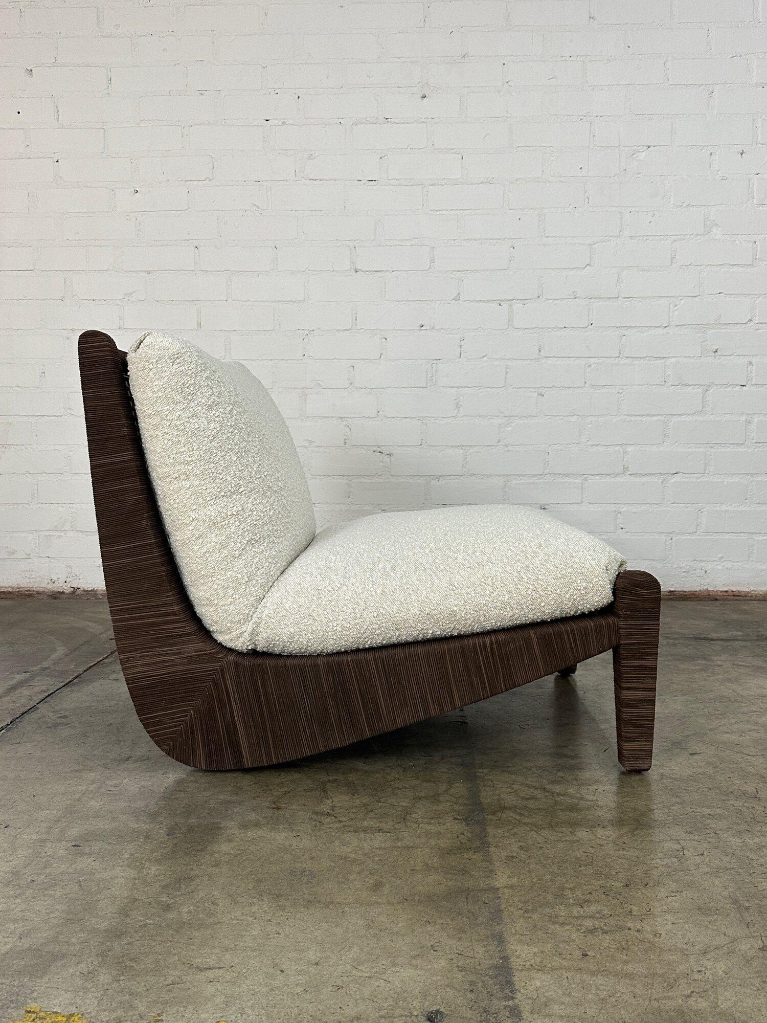 Lashed lounge chair by Baker Furniture For Sale 7