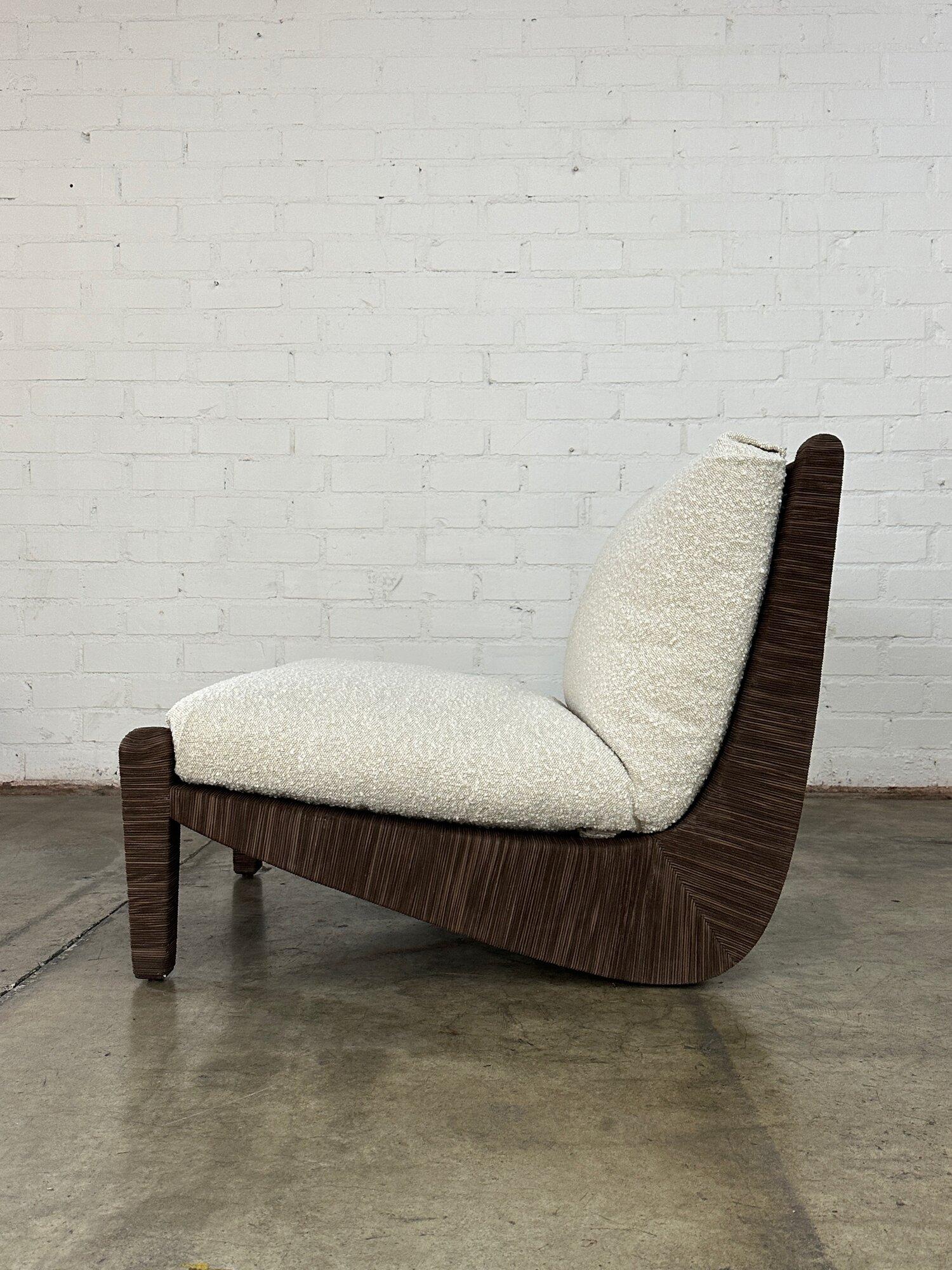 Lashed lounge chair by Baker Furniture For Sale 8