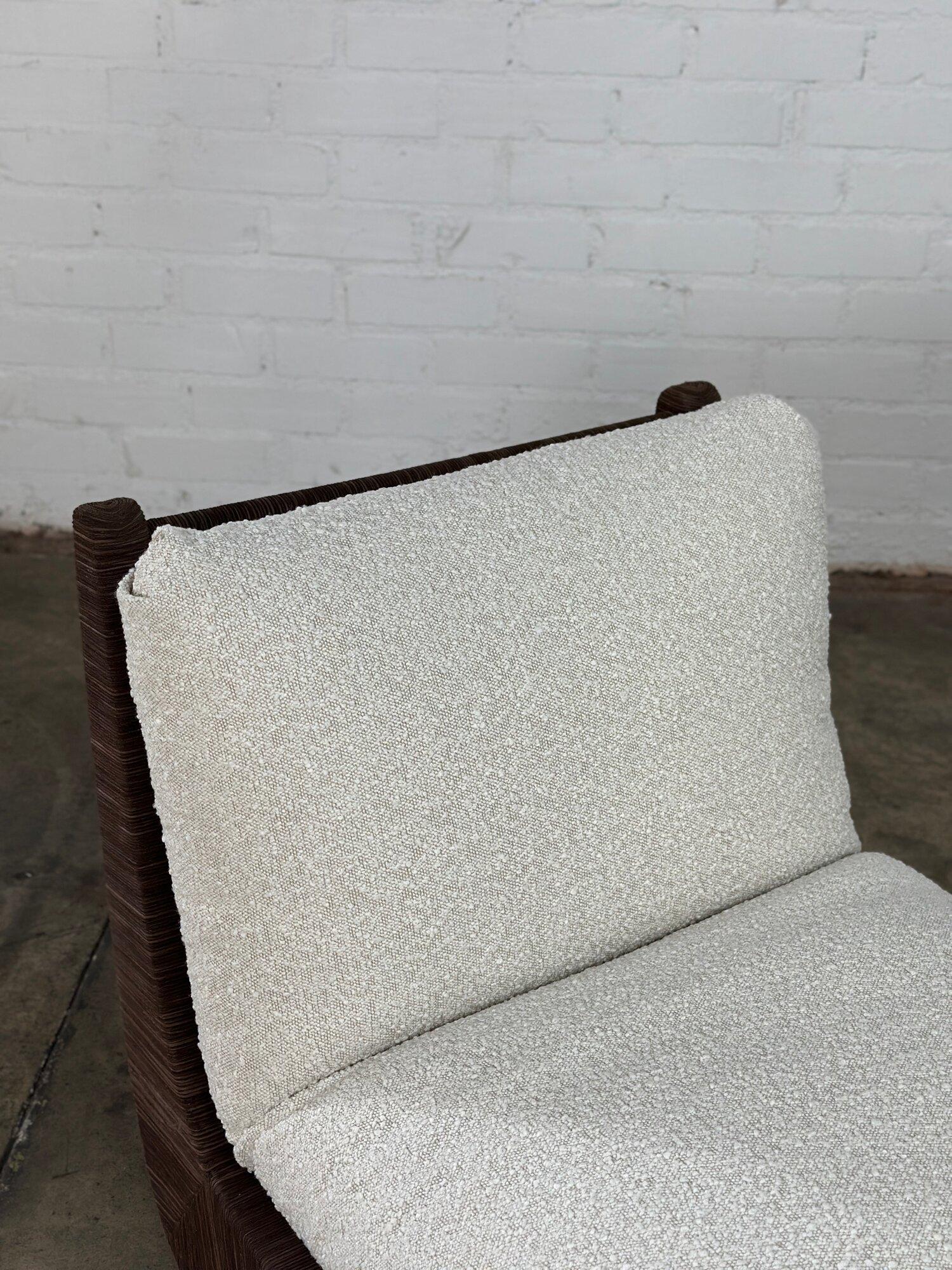 Lashed lounge chair by Baker Furniture In Good Condition For Sale In Los Angeles, CA