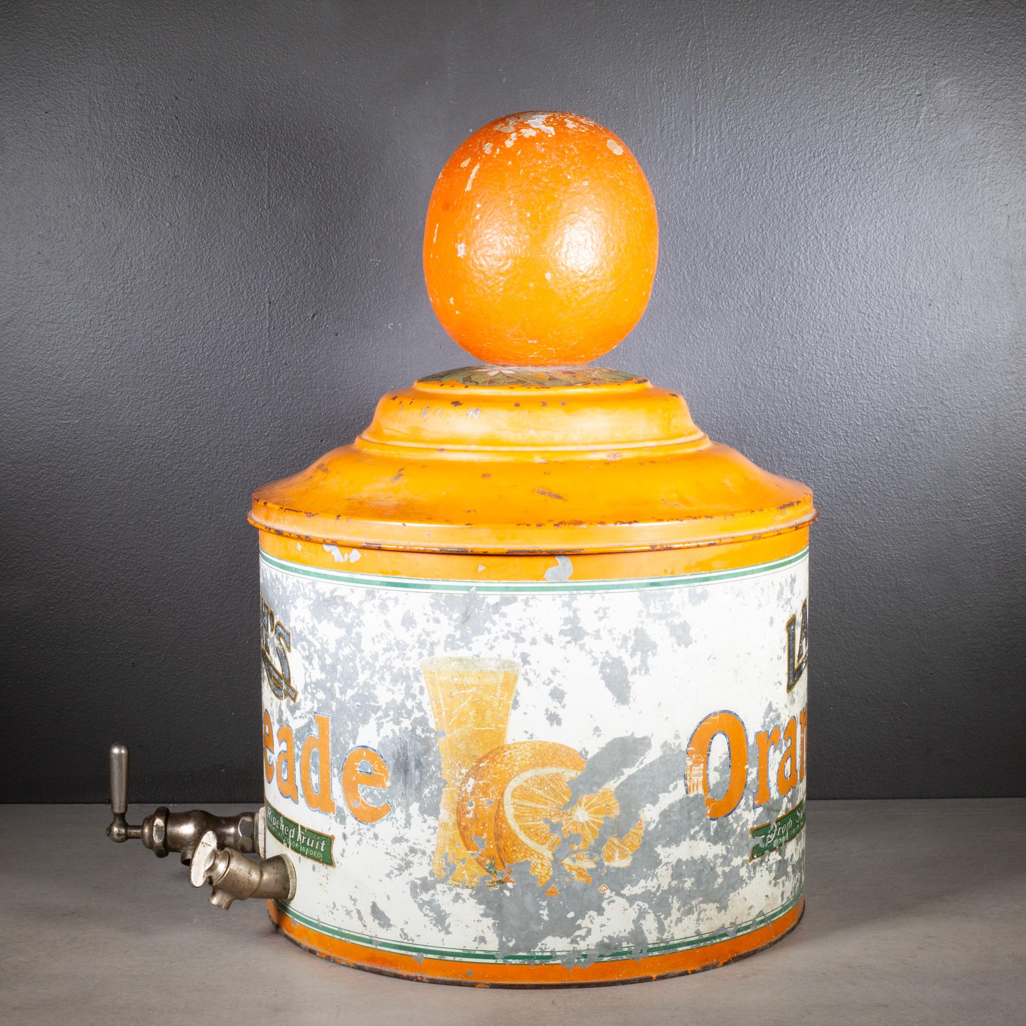 Distributore di aranciata di Lash, 1920-1930 ca. In condizioni buone in vendita a San Francisco, CA