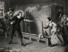 Die Verteidigung, Romantischer Kupferstich nach Laslett John Pott