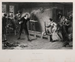 Die Verteidigung, Romantischer Kupferstich nach Laslett John Pott