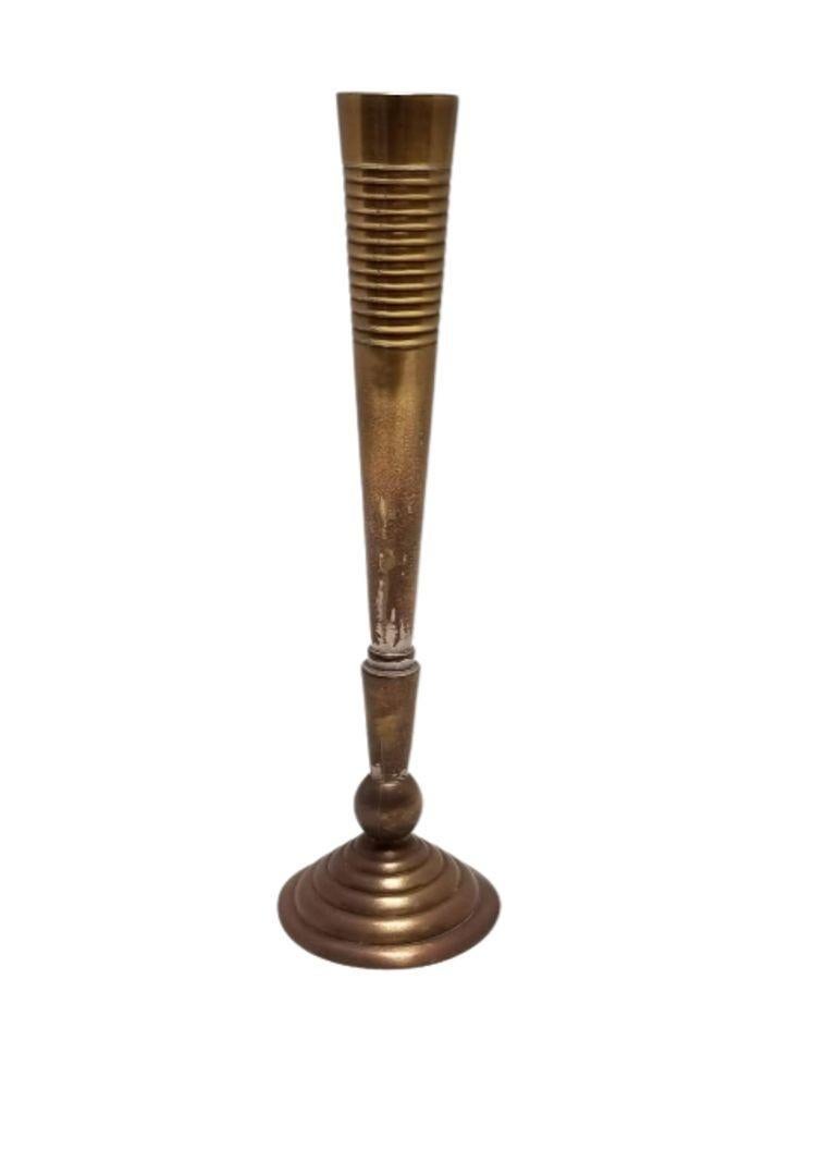 Italian Laslo for Towle Brass Candelstick Holder For Sale