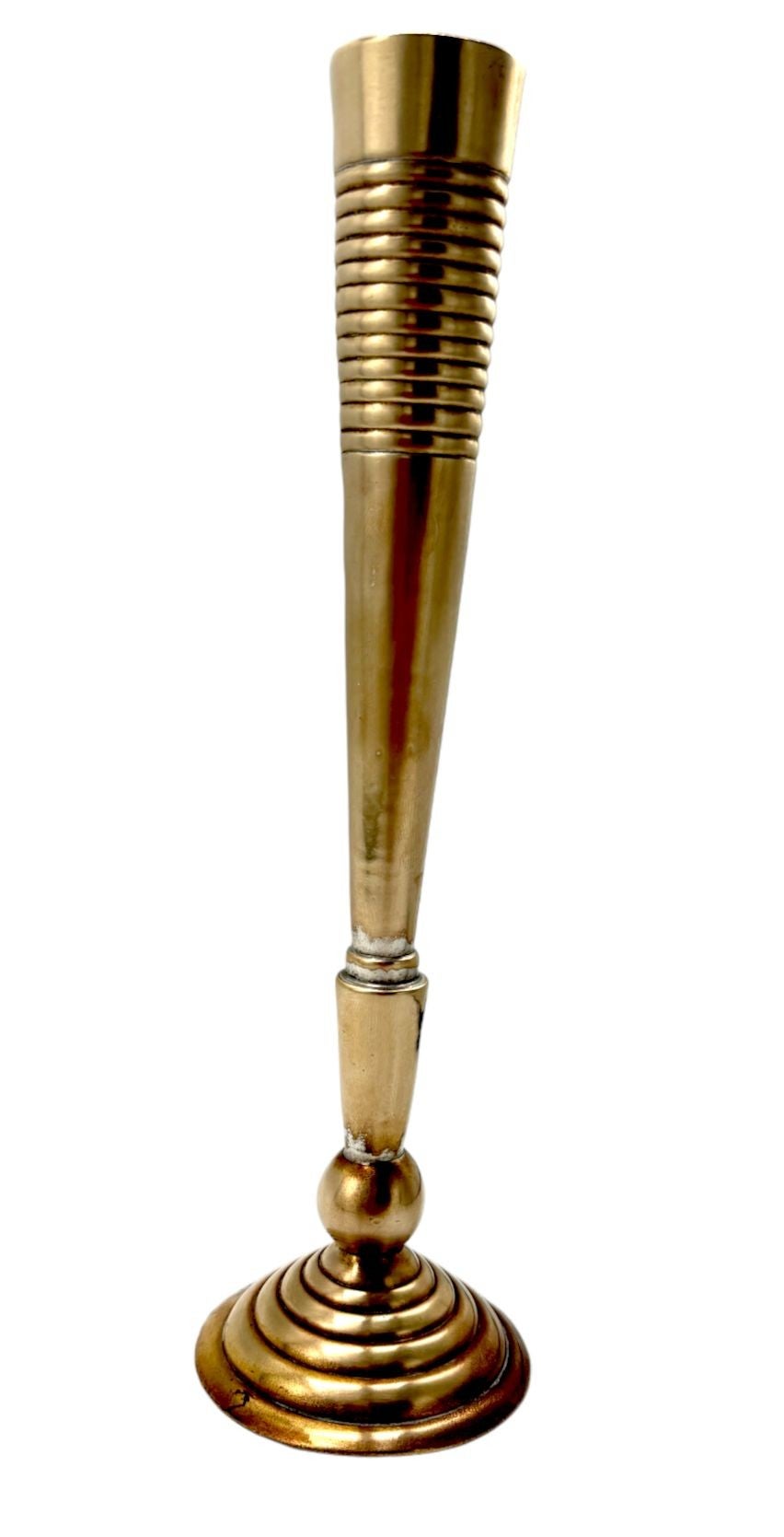 Laslo for Towle Brass Candelstick Holder For Sale