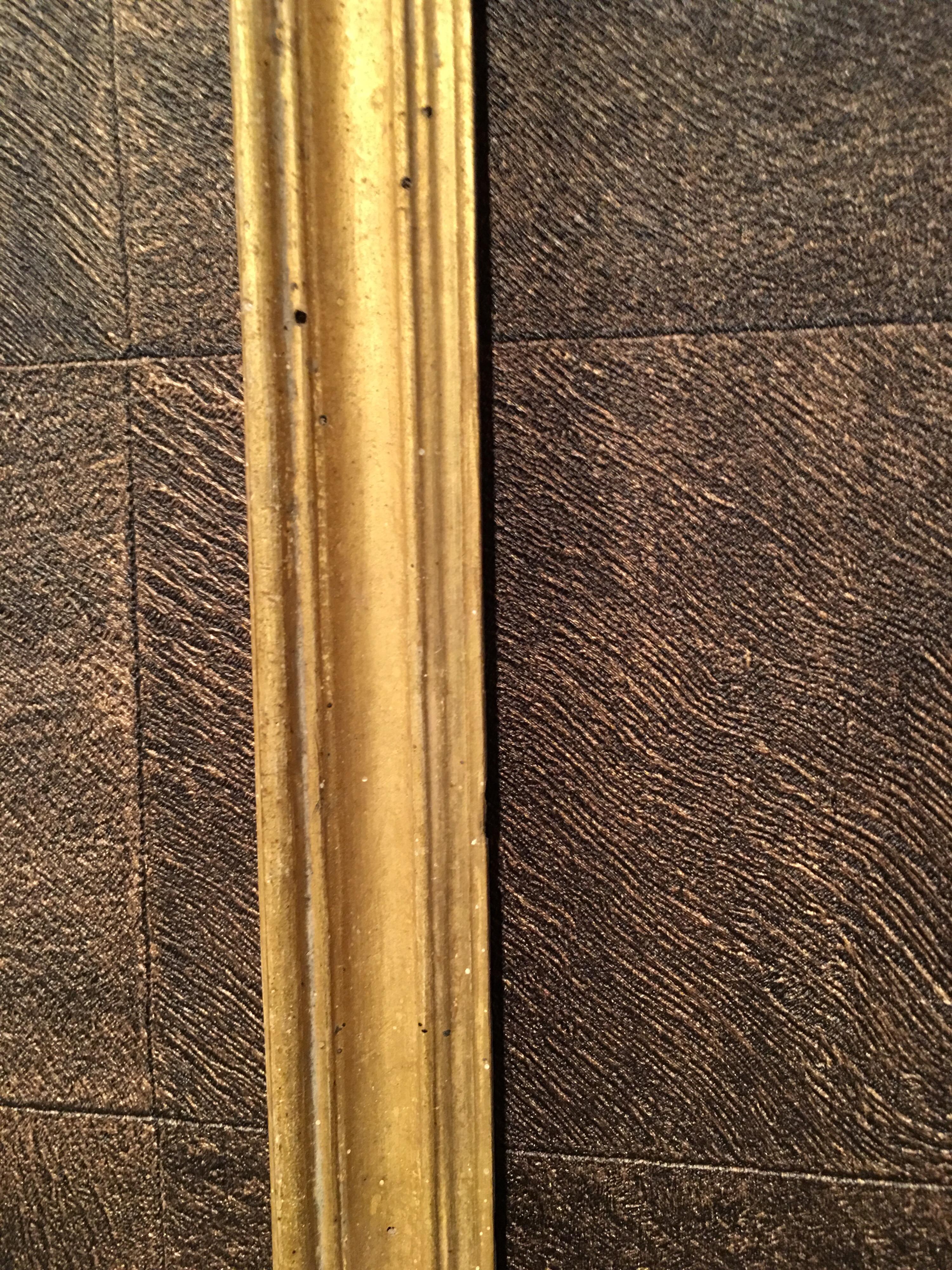 Rechteckiger italienischer Rahmen aus vergoldetem Holz im Salvator-Rosa-Stil aus der Zeit der Periode im Angebot 1