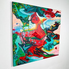 "Last Dance" Mixed Media Art on Canvas by Esther Ritz