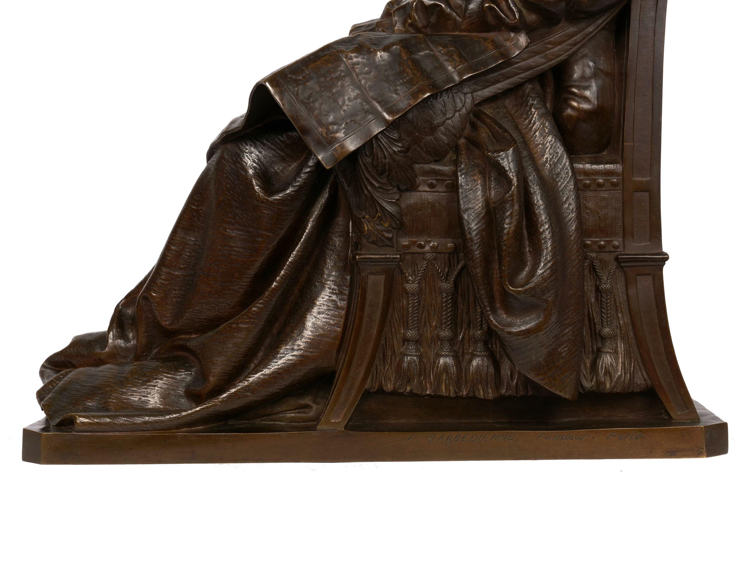 “Last Days of Napoleon” French Antique Bronze Sculpture by Vincenzo Vela 10