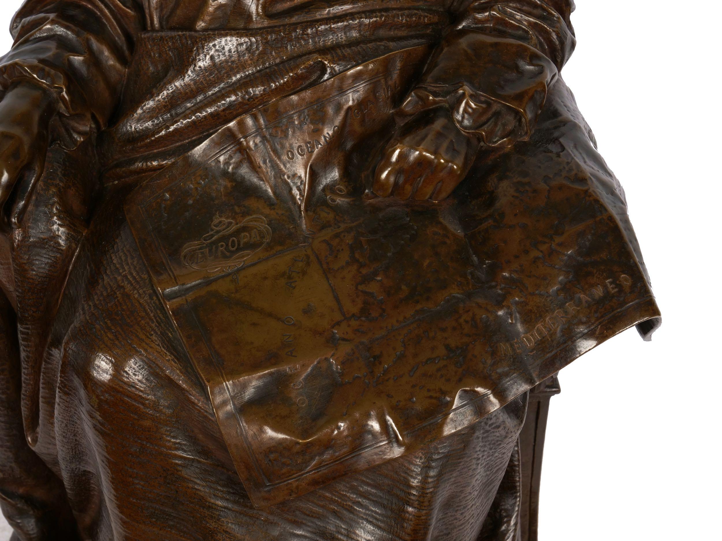 “Last Days of Napoleon” French Antique Bronze Sculpture by Vincenzo Vela 12