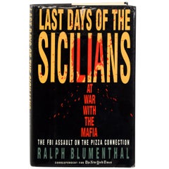 Vintage Last Days of the Sicilians by Ralph Blumenthal, Stated First Edition