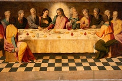 Last Supper. Oil on panel. Castilian School, 16th century.