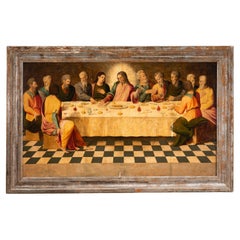Last Supper. Oil on panel. Castilian School, 16th century.