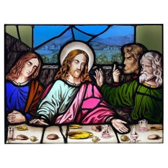Last Supper Stained Glass Window After Leonardo Da Vinci