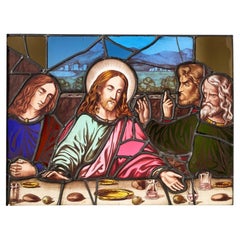 Last Supper Stained Glass Window After Leonardo Da Vinci
