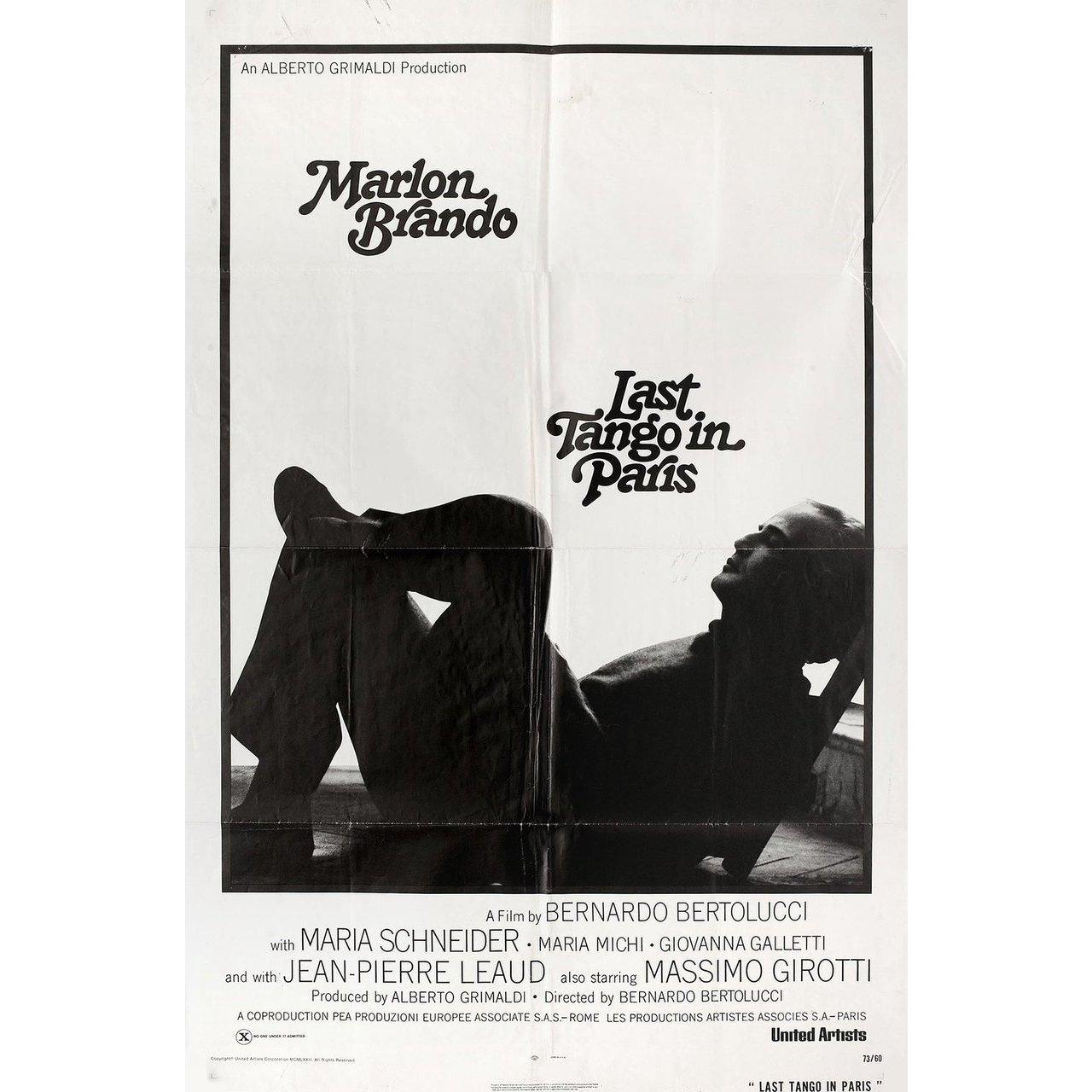 Minimalist Last Tango in Paris 1972 U.S. One Sheet Film Poster