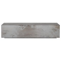 Lasthour Rectangular Coffee Table of Antiqued Mirror Verano, Made in Italy