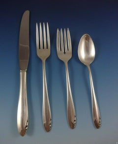 Lasting Spring by Oneida Sterling Silver Flatware Set for 12 Service 59 Pieces
