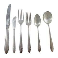 Lasting Spring by Oneida Sterling Silver Flatware Set for Eight Service 52 Pcs