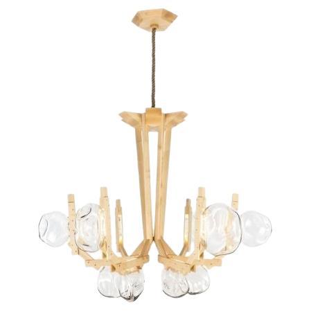 Lasvit Fungo Sculpture Large Ash Wood Chandelier by Campana Brothers For  Sale at 1stDibs