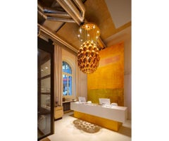 Lasvit Uovo Gold Sculpture Small by Rony Plesl