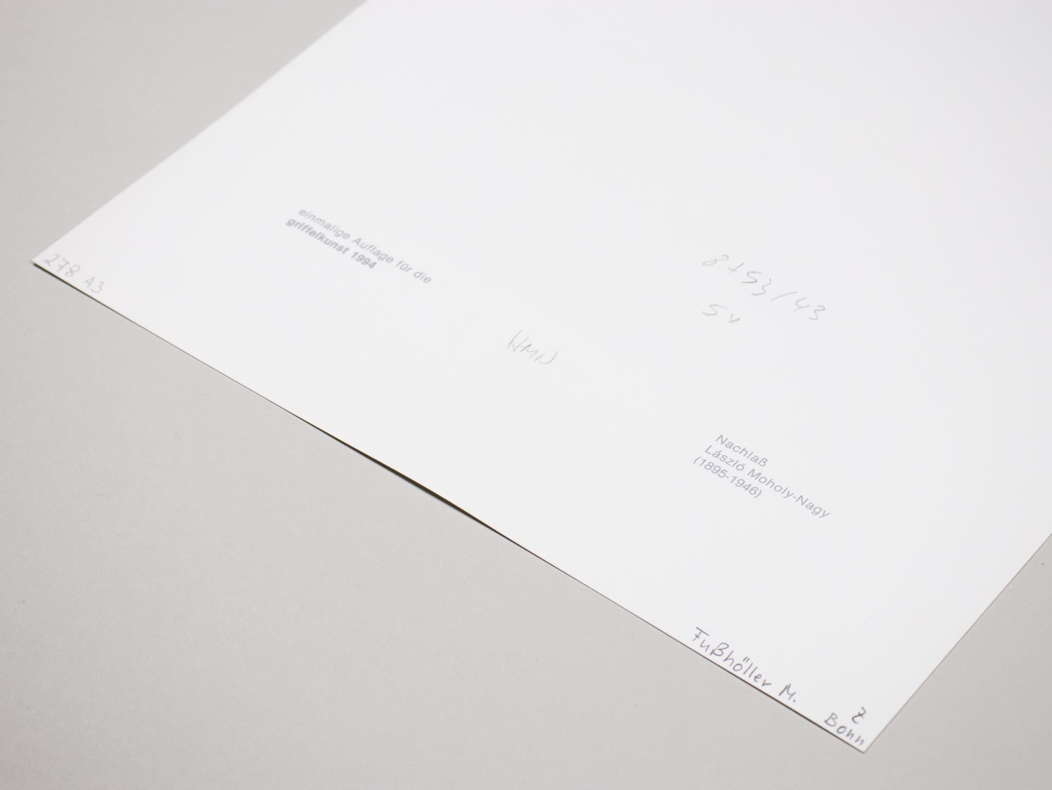 Impression gélatine argentique Berliner Funkturm signée en édition limitée, Bauhaus, 1928 6