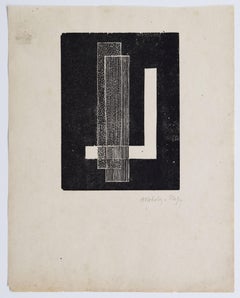 Composición  Komposition - Constructivismo húngaro Impreso a mano