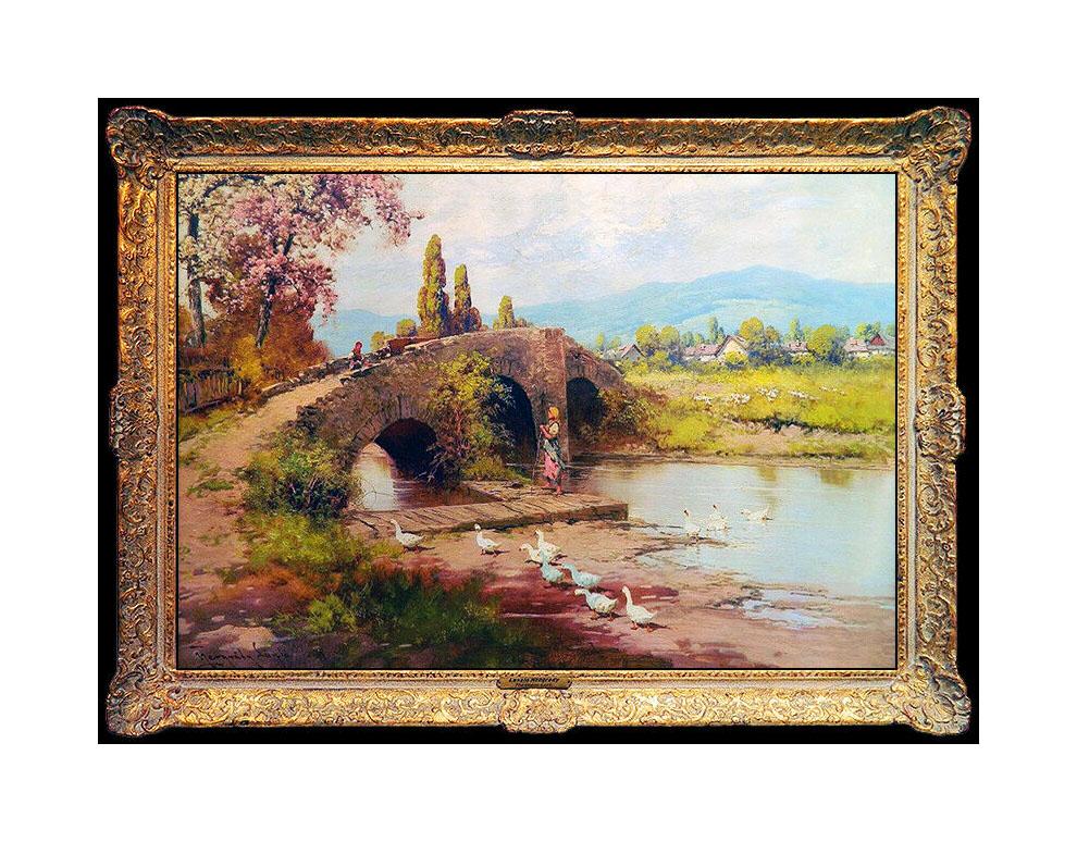 Laszlo Neogrady Authentic & All Original Oil Painting on Canvas, Professionally Custom Framed in its Vintage Moulding and listed with the Submit Best Offer option

Accepting Offers Now: The item up for sale is a spectacular and bold Oil Painting on