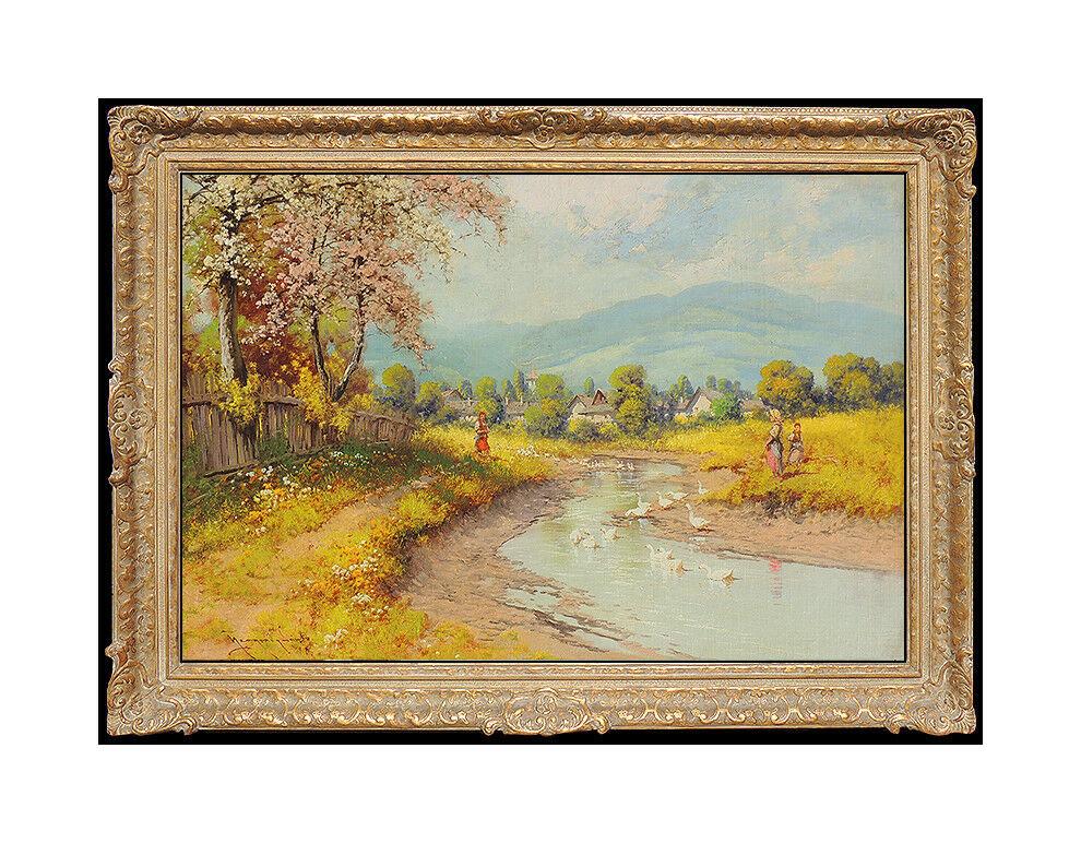 Laszlo Neogrady Authentic & All Original Oil Painting on Canvas, Professionally Custom Framed in its Vintage Moulding and listed with the Submit Best Offer option

Accepting Offers Now: The item up for sale is a spectacular and bold Oil Painting on