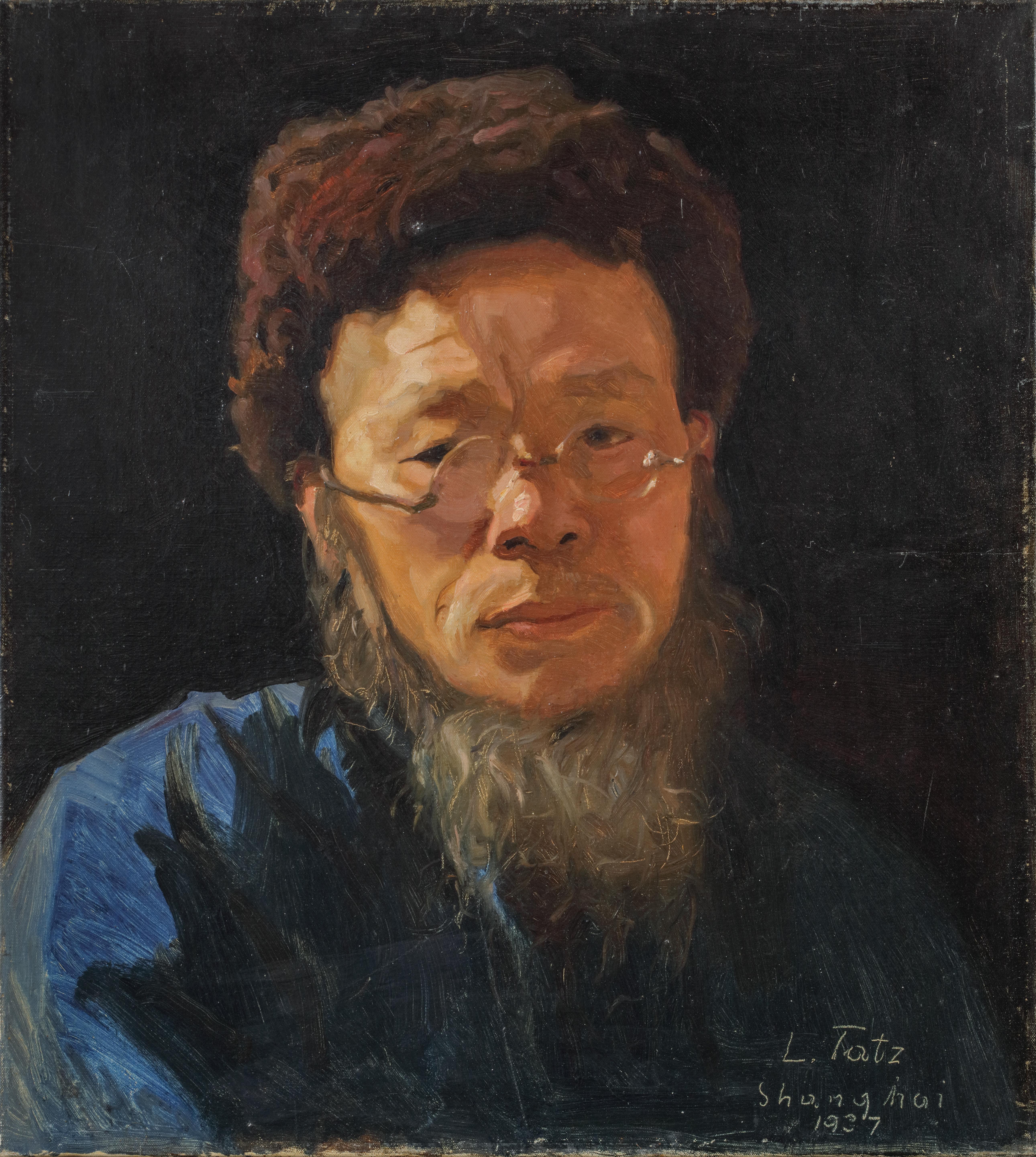 Laszlo Tatz Portrait Painting - Portrait of a Chinese Man