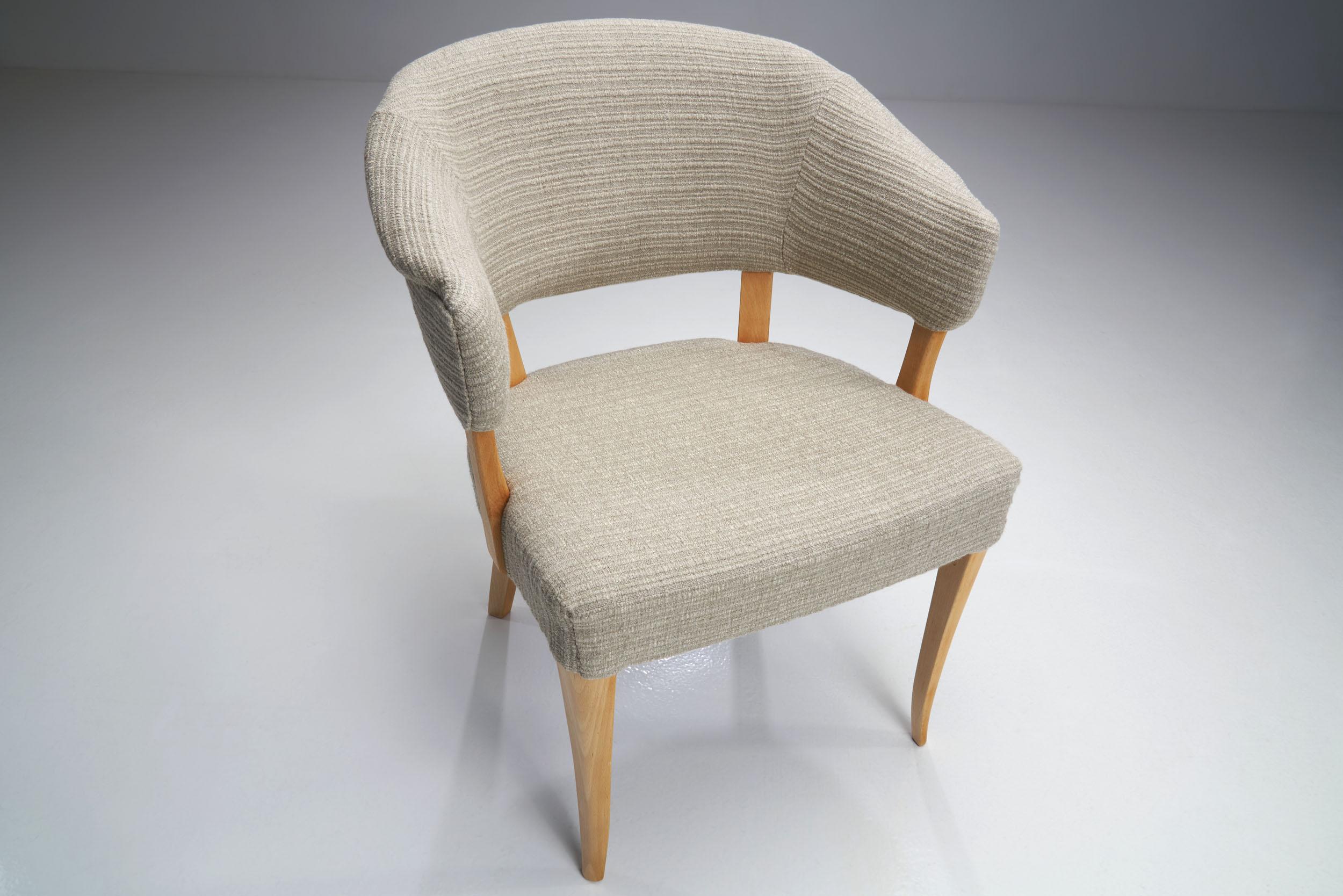 “Lata Greven” Pair of Armchairs by Carl Malmsten for AB OH Sjögren, Sweden, 1953 3