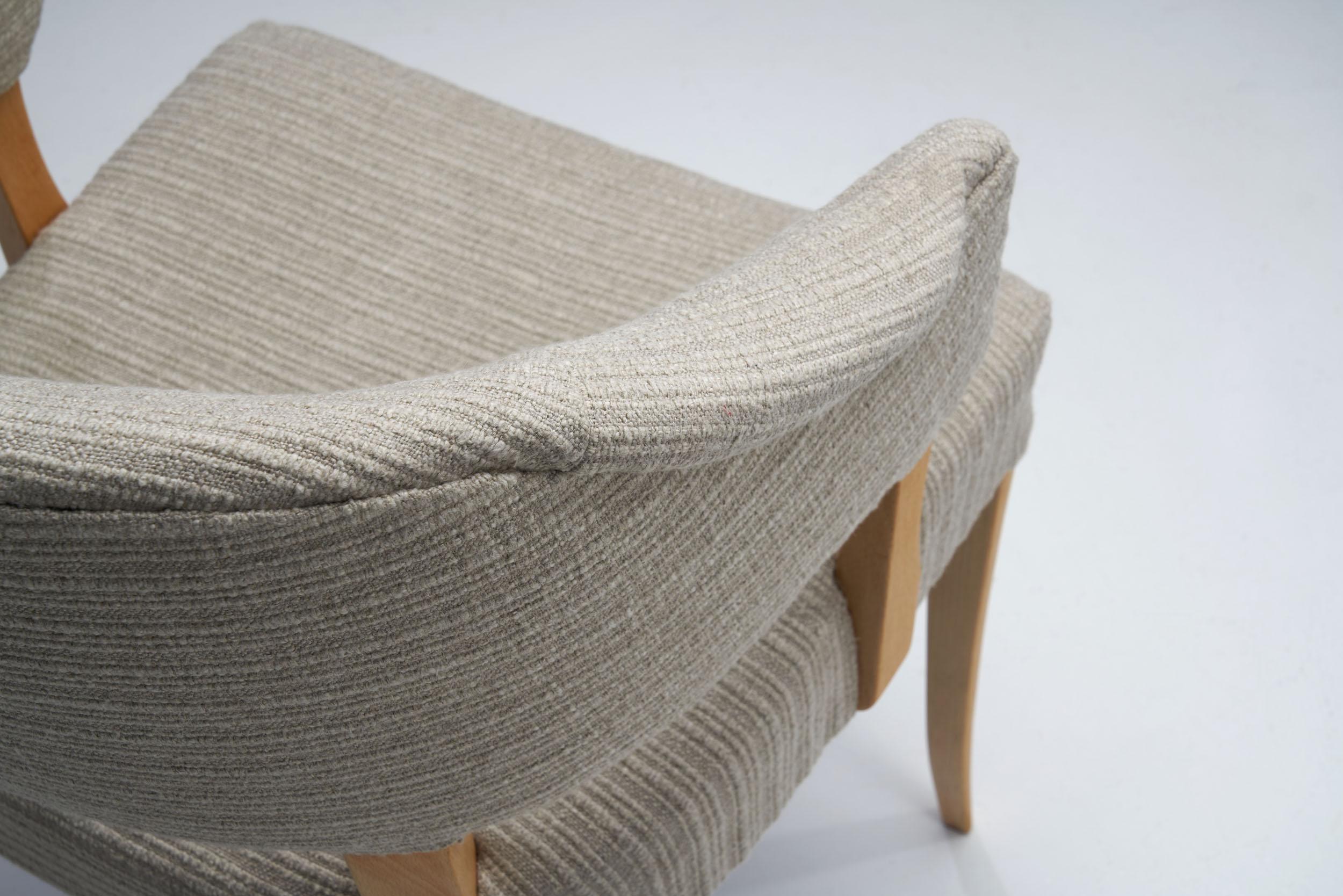 “Lata Greven” Pair of Armchairs by Carl Malmsten for AB OH Sjögren, Sweden, 1953 5