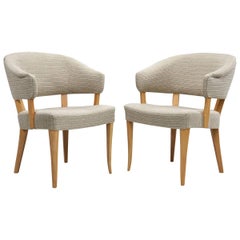 “Lata Greven” Pair of Armchairs by Carl Malmsten for AB OH Sjögren, Sweden, 1953