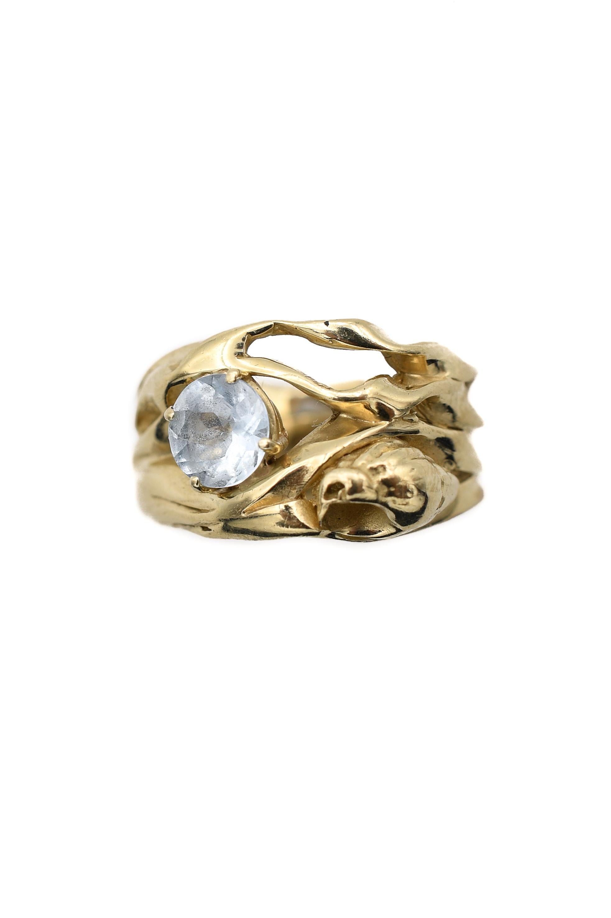 Latasha Lamar Topaz Adella Ring in 14K Gold In New Condition For Sale In Brooklyn, NY