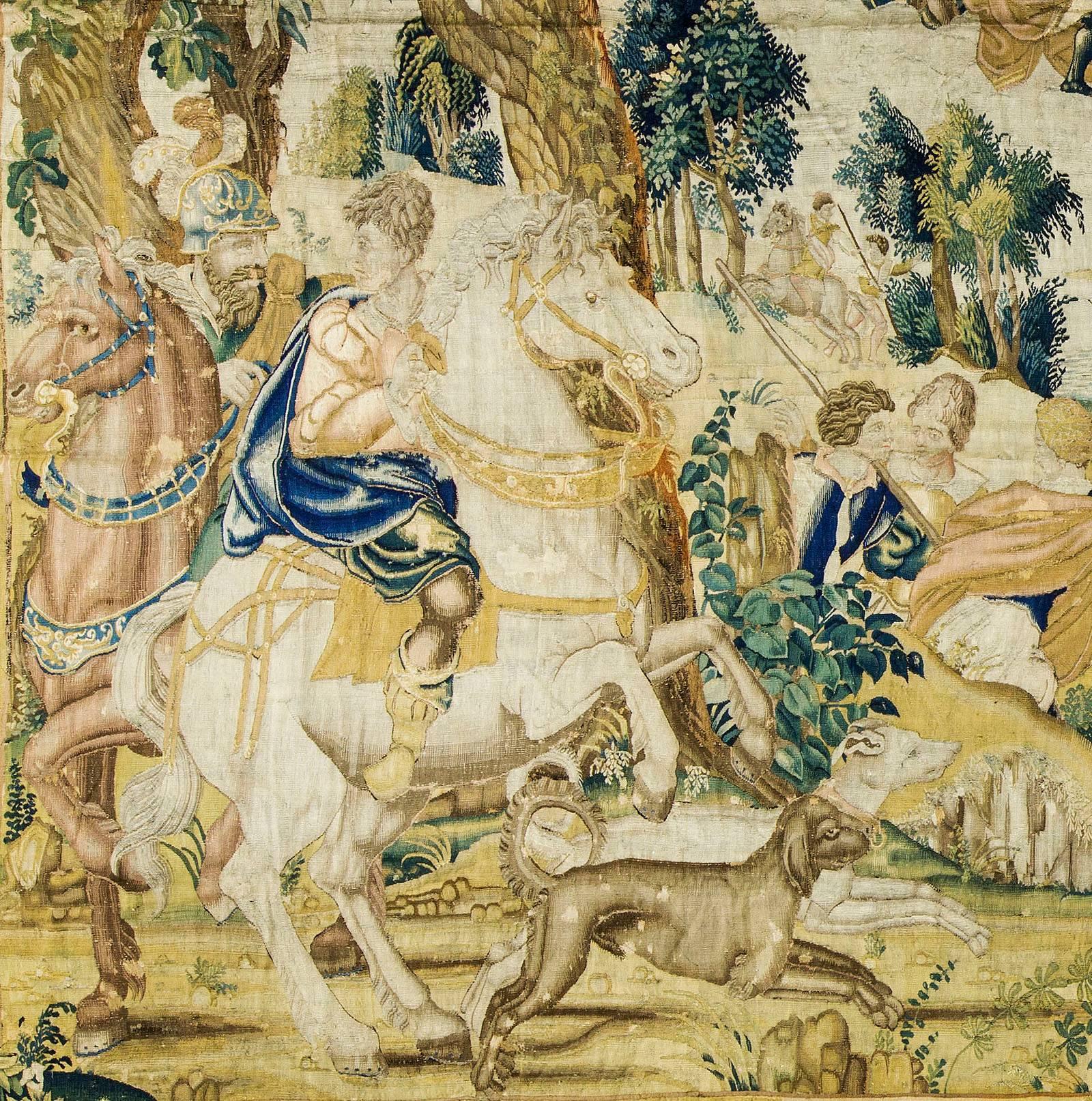 Néerlandais Tapisserie Mythologique Audenarde de la fin du 16ème siècle 21'6 x 11'4 en vente