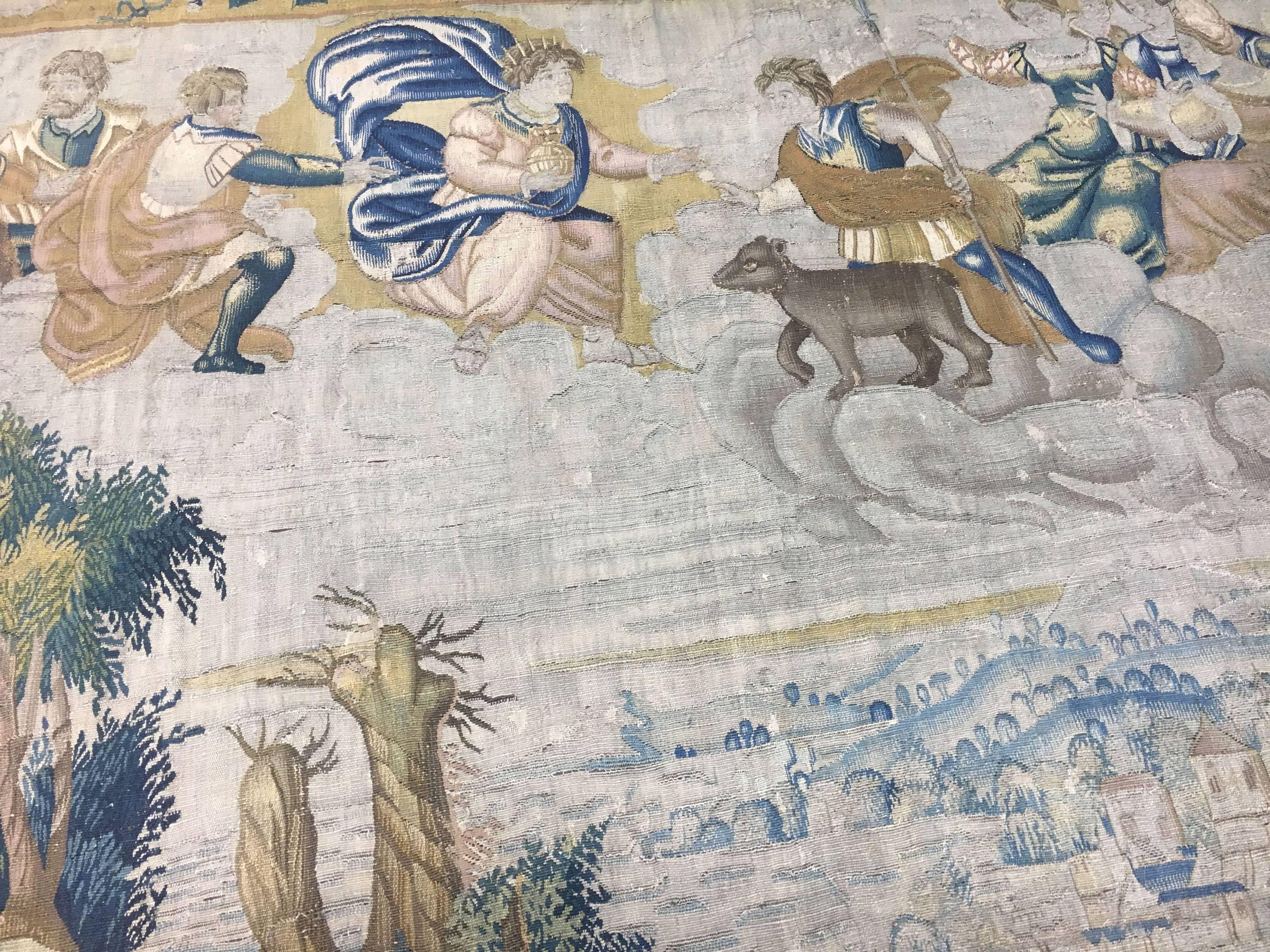 Late 16th Century Audenarde Mythological Tapestry 21'6 x 11'4 For Sale 1