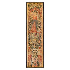 Late 16th Century Brussels Mythological Tapestry Panel, Women & Flower, Vertical