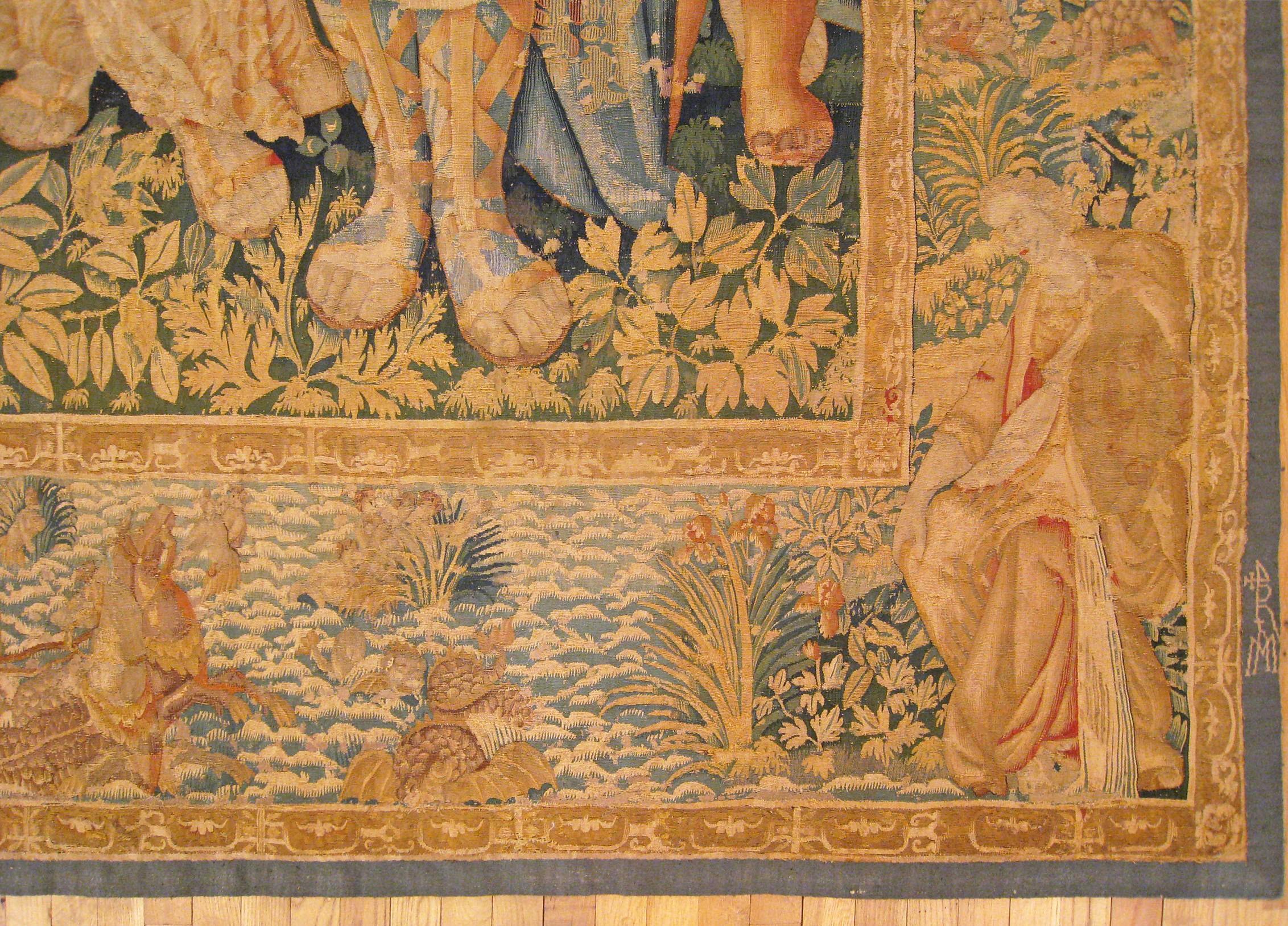 Belgian Late 16th Century Brussels Historical Tapestry with the Roman General Scipio For Sale